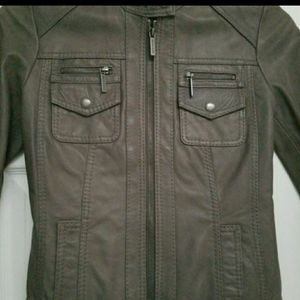 Michael kors vintage inspired genuine leather moto